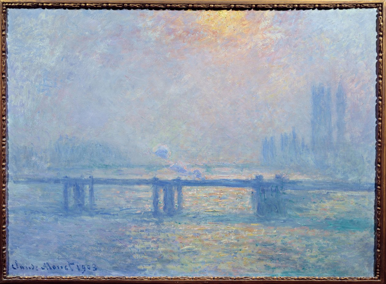 El Támesis en Charing Cross, Londres de Claude Monet