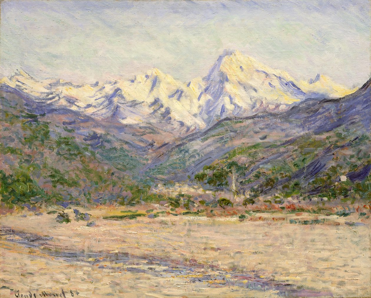 El valle del Nervia de Claude Monet