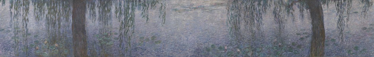 Los nenúfares - Mañana clara con sauces, 1914-1926 de Claude Monet