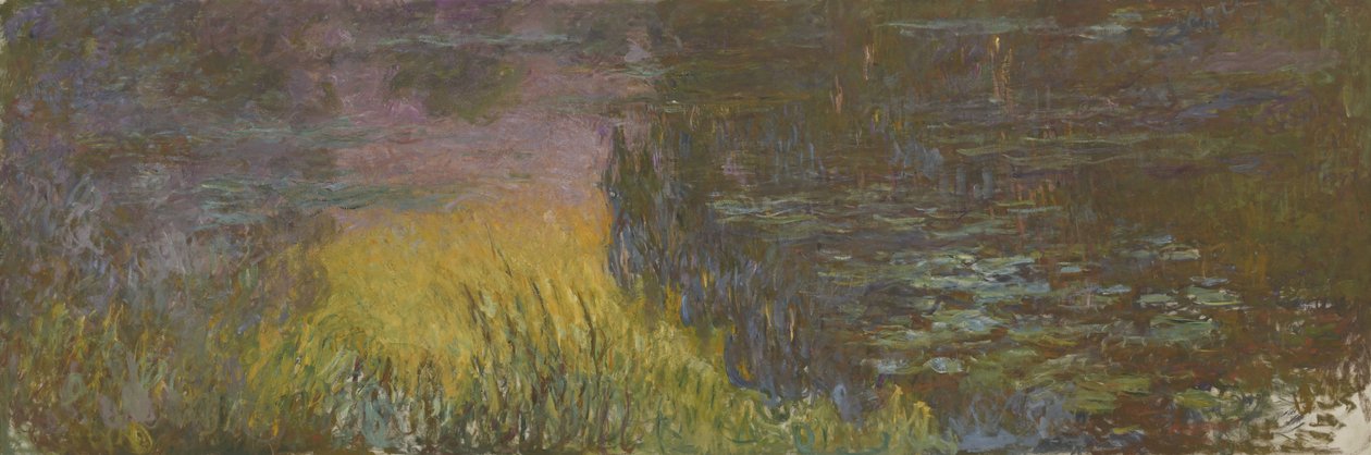 Los nenúfares - Sol poniente de Claude Monet