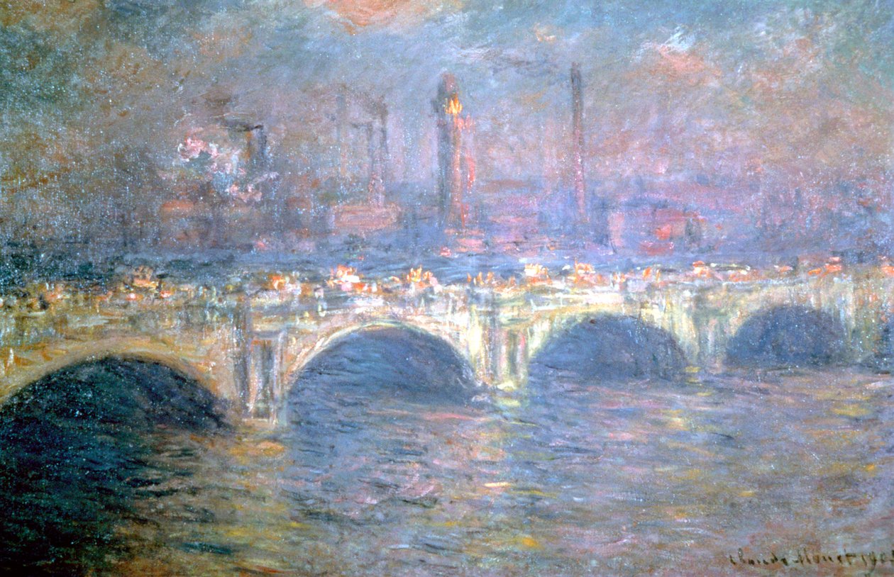 El Puente de Waterloo, Londres, 1903 de Claude Monet