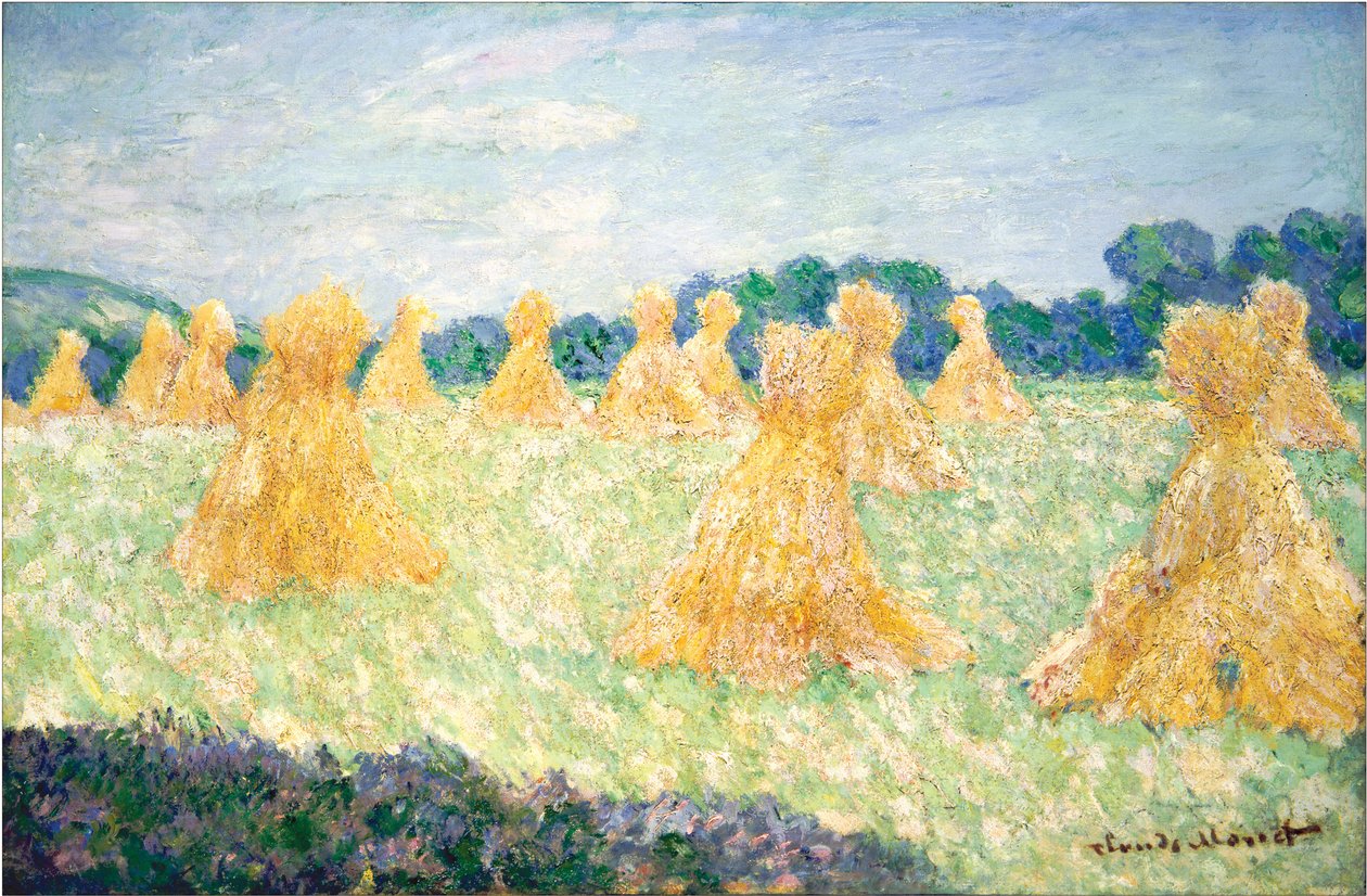 Las jóvenes de Giverny, efecto del sol, 1894 de Claude Monet