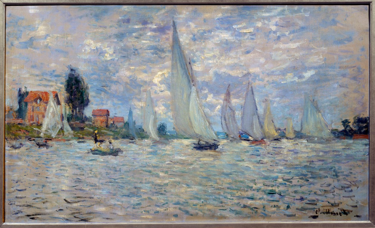 Los botes. Regatas en Argenteuil de Claude Monet