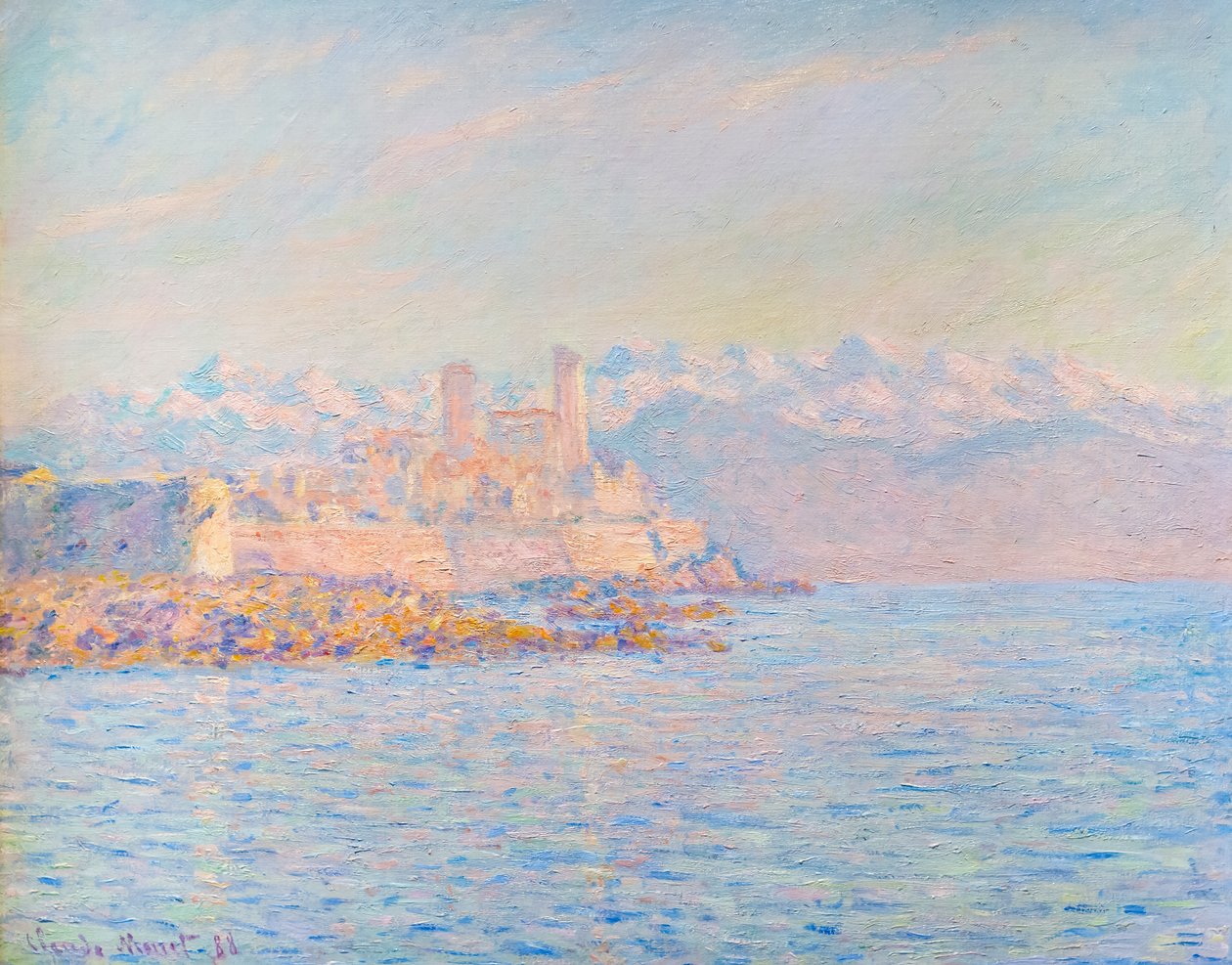 El antiguo fuerte de Antibes de Claude Monet