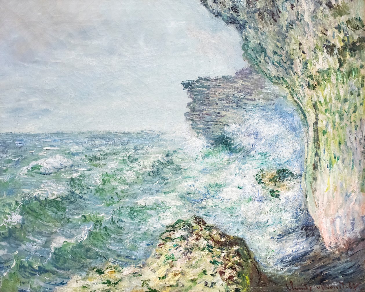 El mar en Fécamp de Claude Monet