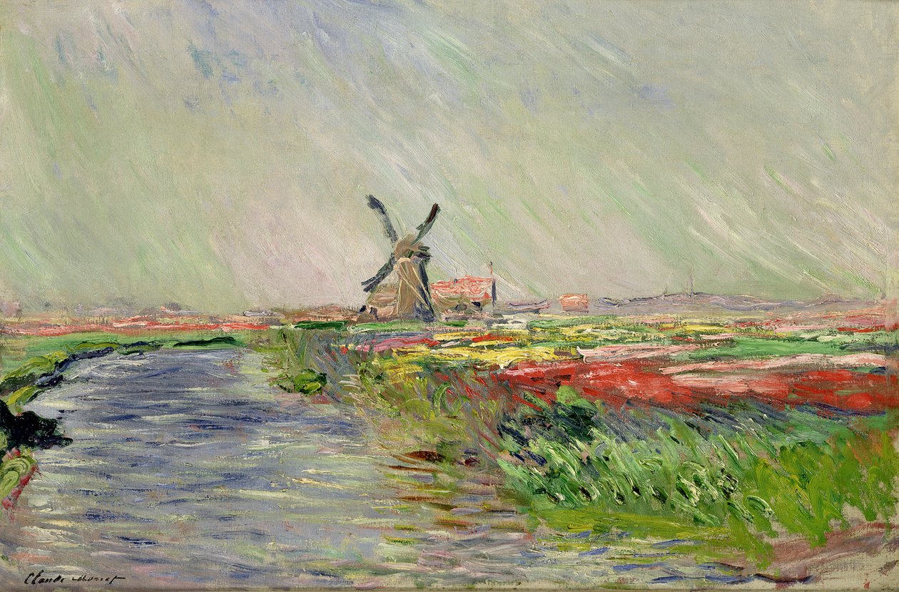 Campo de tulipanes en Holanda de Claude Monet