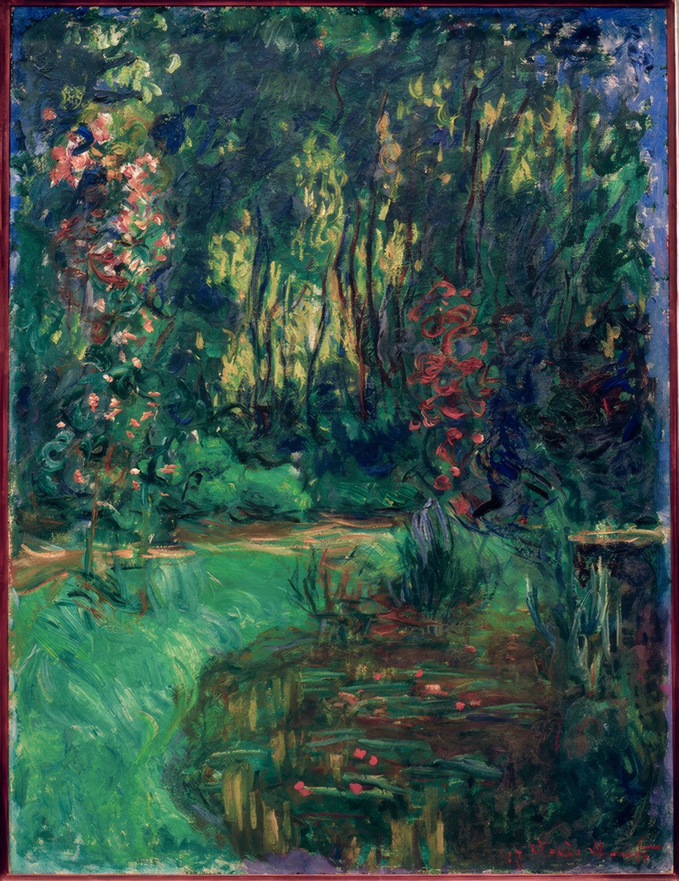 Un rincón del estanque de Giverny de Claude Monet