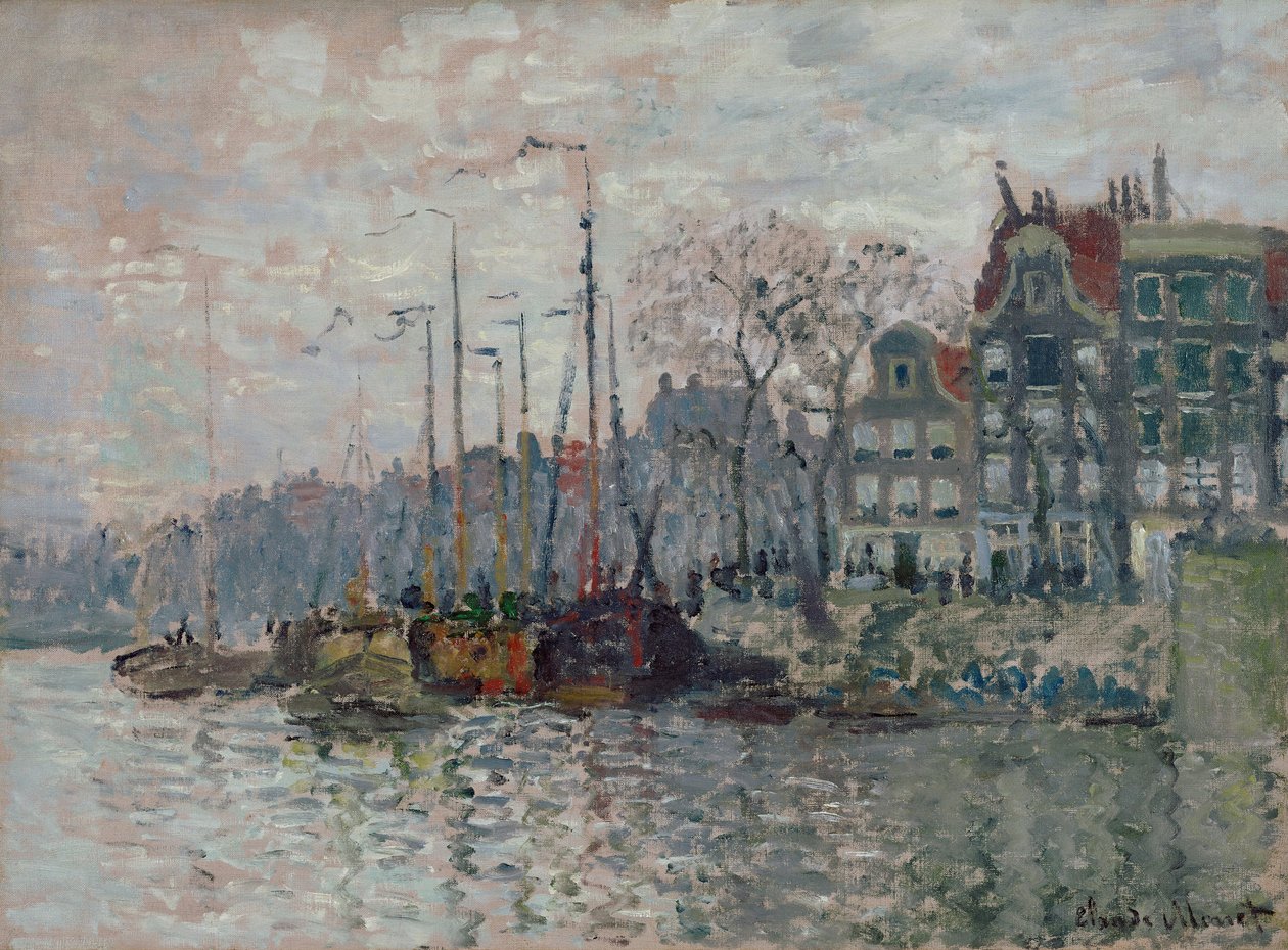 Vista de Ámsterdam de Claude Monet