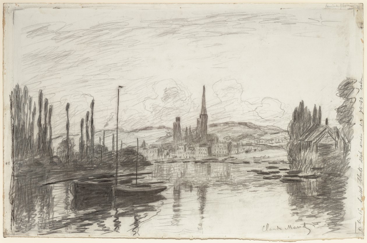 Vista de Ruan de Claude Monet