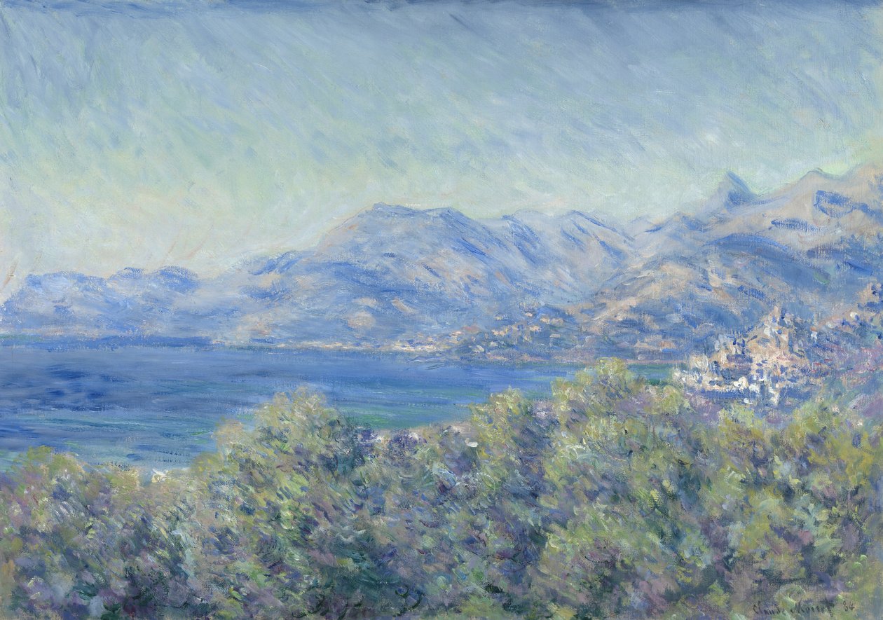 Vista de Ventimiglia de Claude Monet