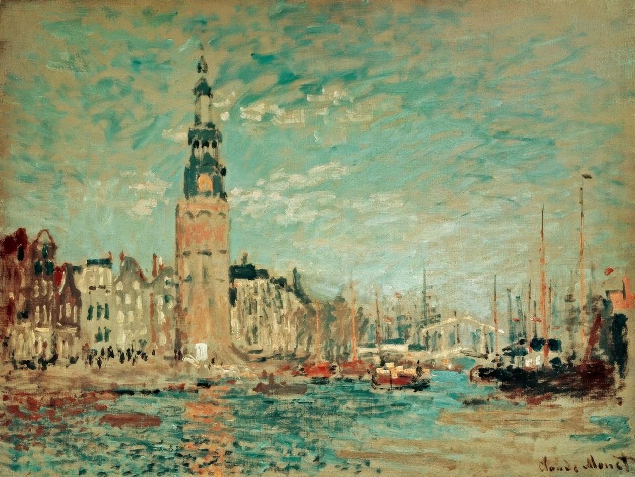 Vista de la Torre Montalban, Ámsterdam de Claude Monet