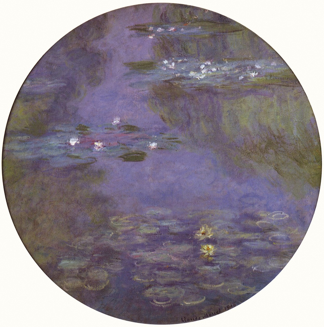 Nenúfar redondo de Claude Monet