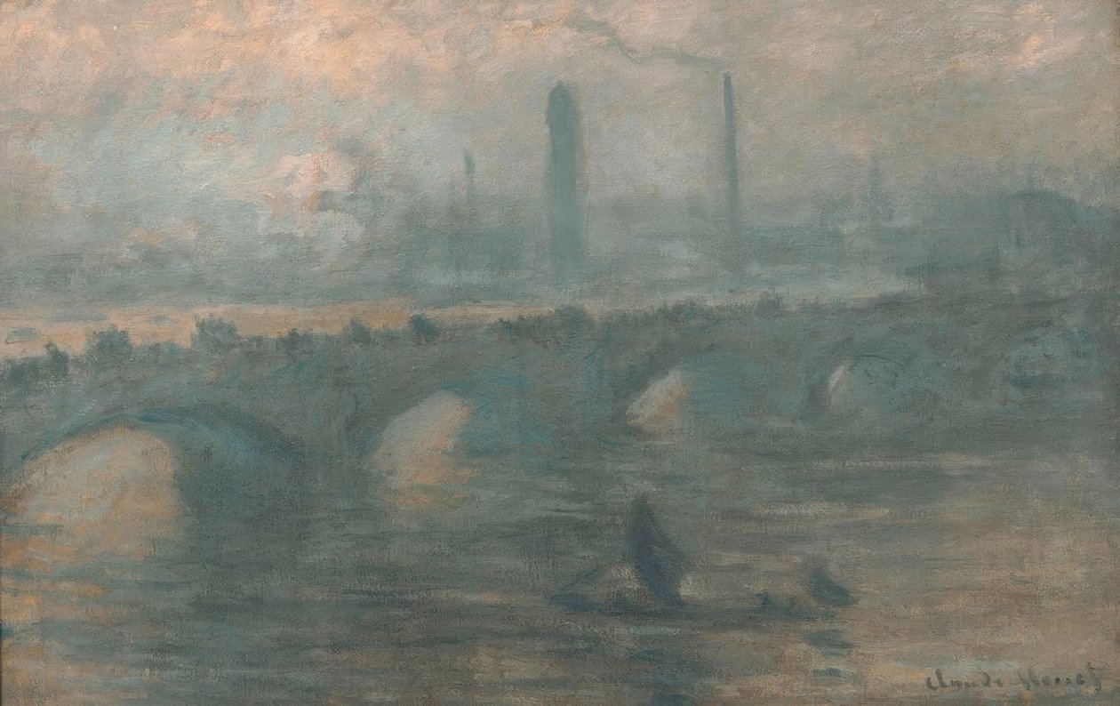 Puente de Waterloo, Mañana brumosa de Claude Monet
