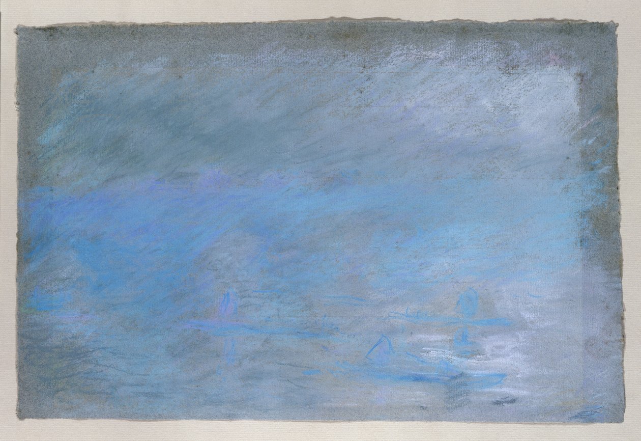 Puente de Waterloo en la niebla, 1901 de Claude Monet
