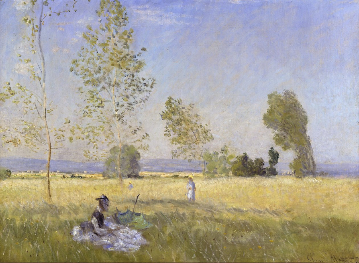 Pradera en Bezons (verano) de Claude Monet