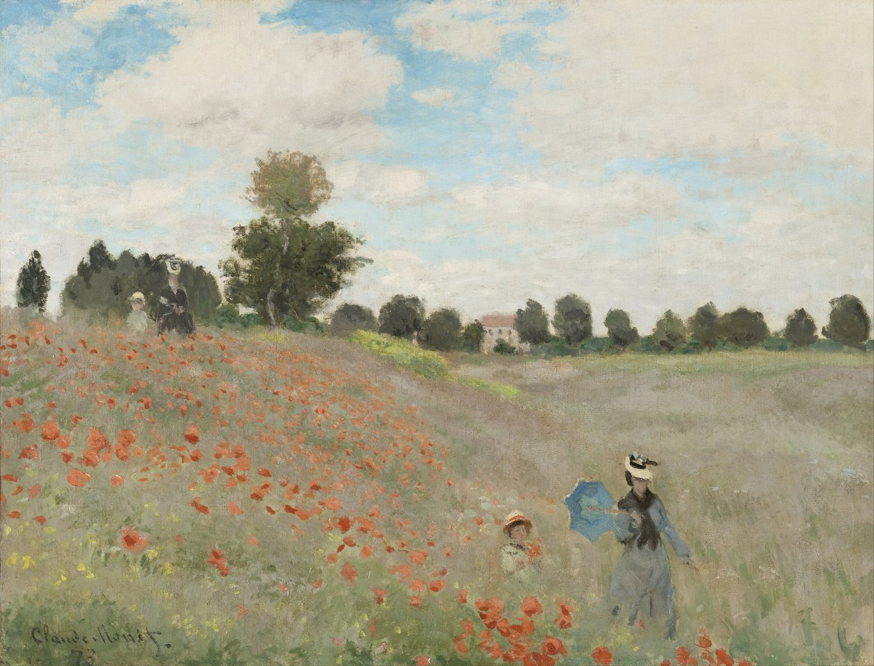 Amapolas silvestres cerca de Argenteuil de Claude Monet