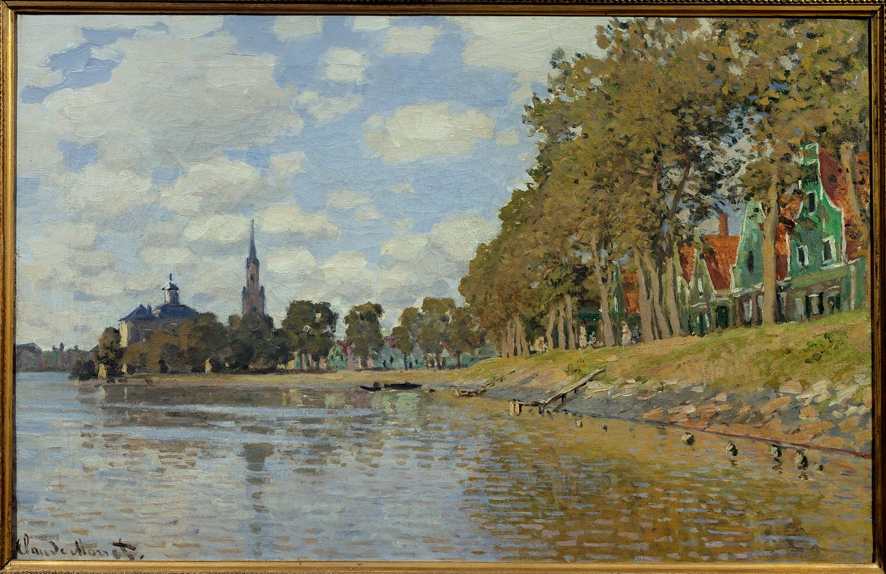 Zaandam. 1871. Paisaje holandés de Claude Monet