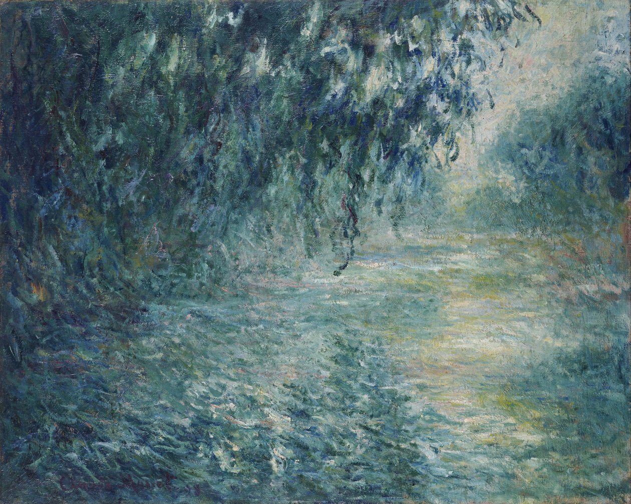Una mañana a orillas del Sena de Claude Monet