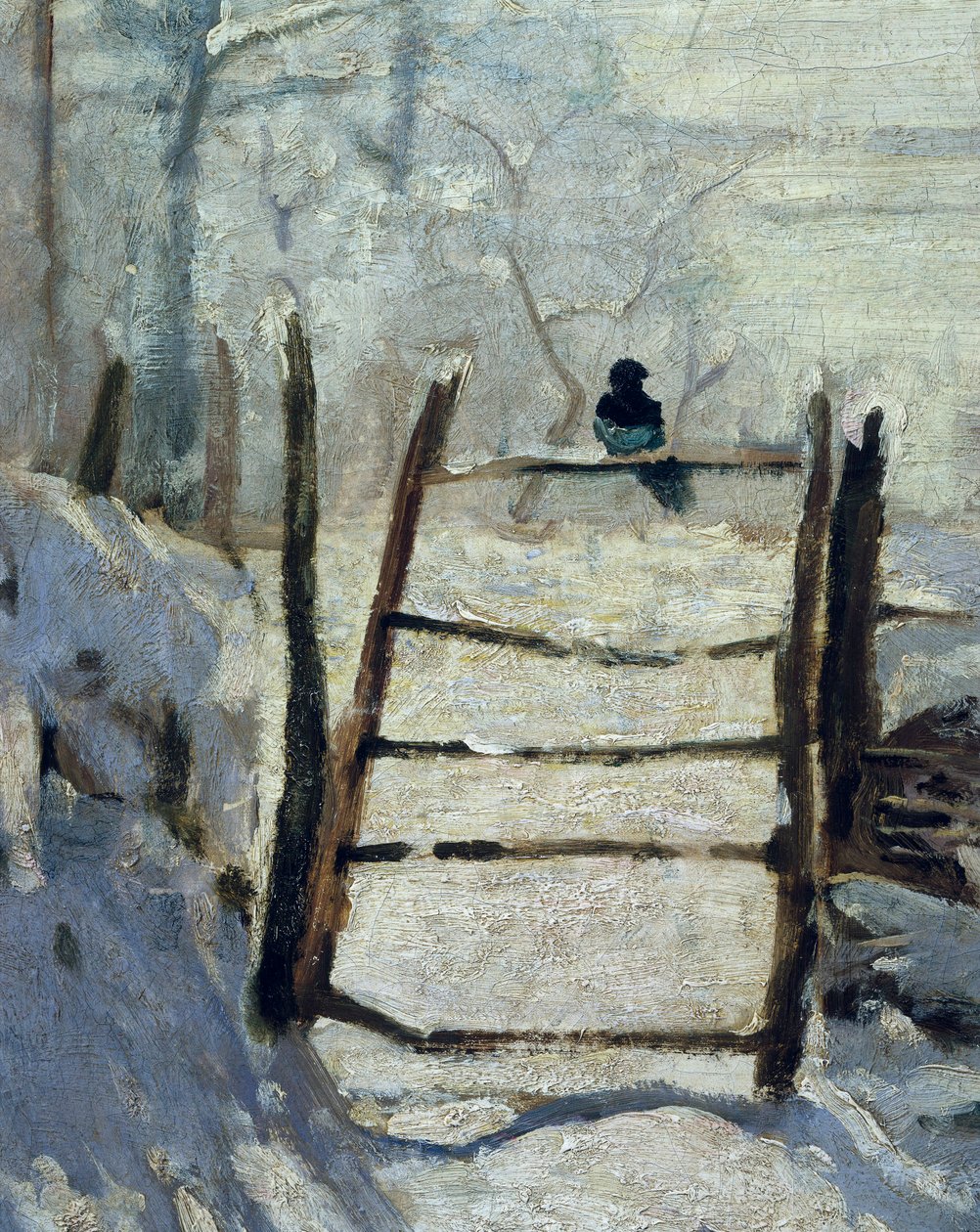 La urraca, 1868-1869 de Claude Monet