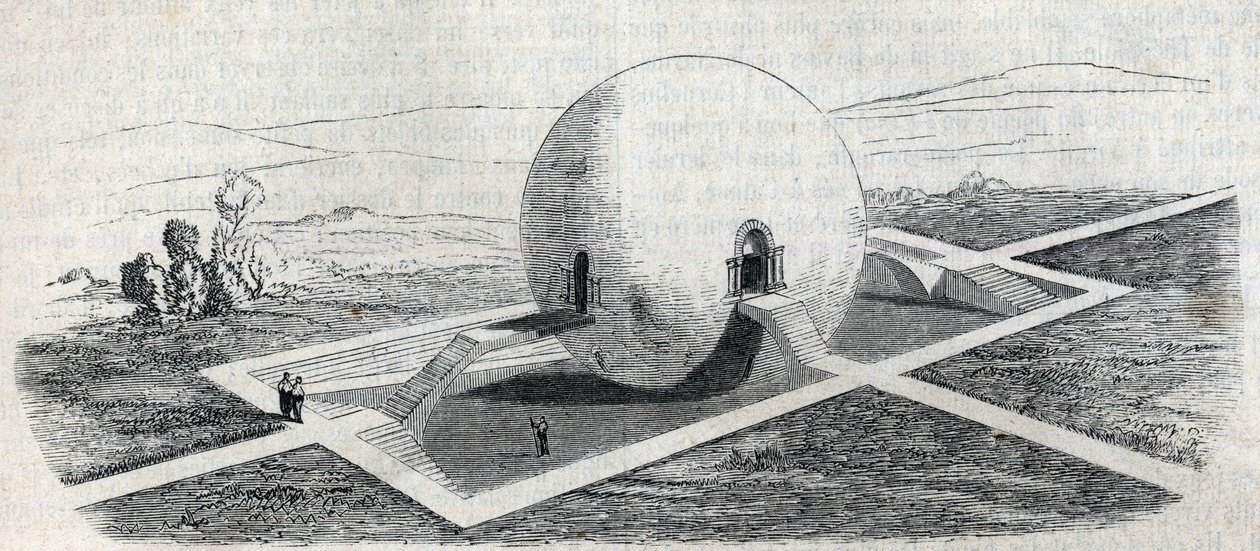 Proyecto de una casa de guardia de granja por Claude Nicolas Ledoux (1736-1806). de Claude Nicolas Ledoux