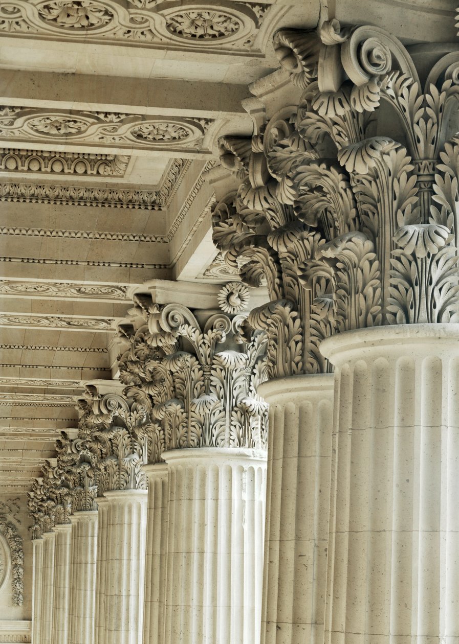 Columnata de Claude Perrault, capiteles corintios ... de Claude Perrault
