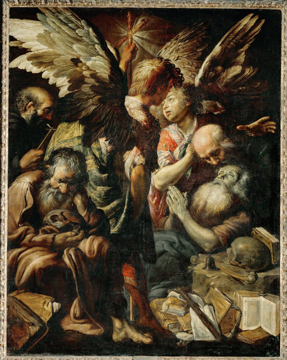 La mort de Saint Antoine - La muerte de San Antonio. de Padua ... de Claude Vignon