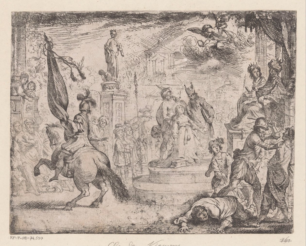 martirio de santa catalina de Claude Vignon