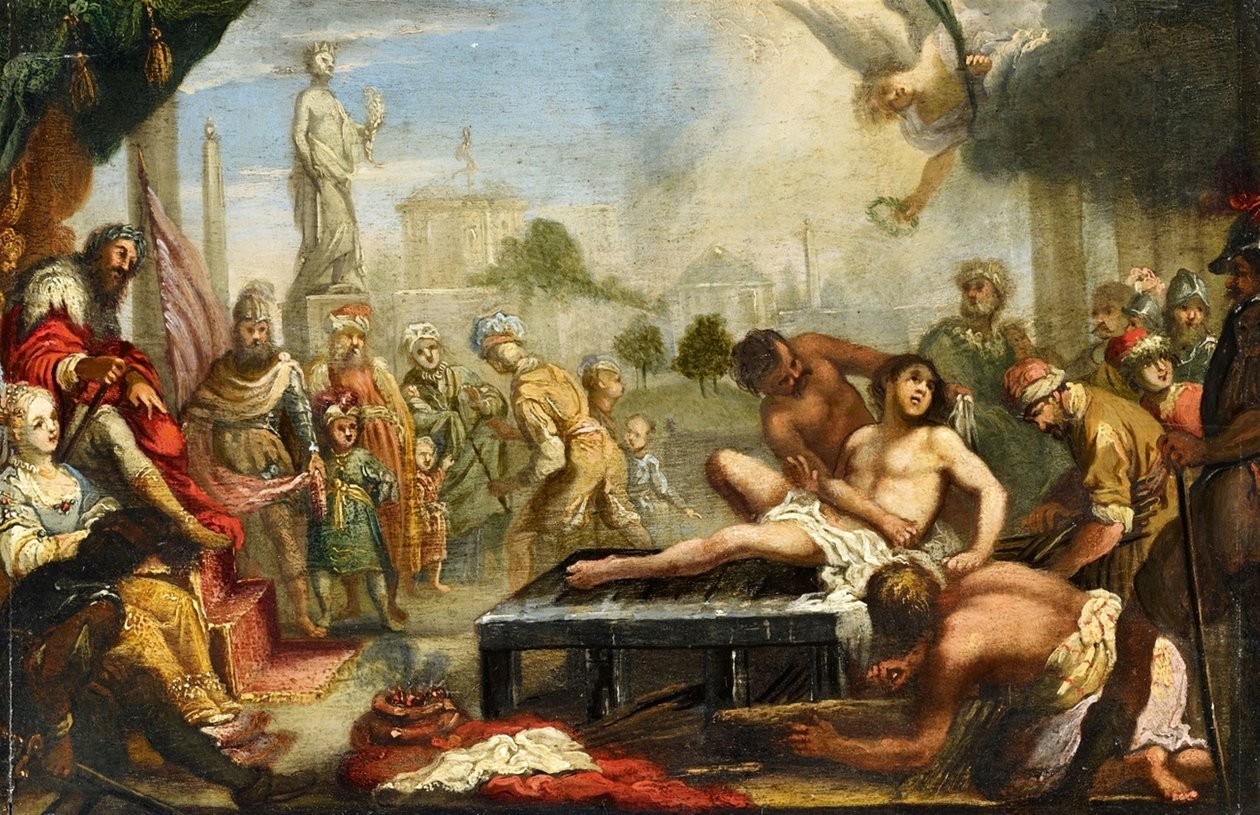 Martirio de San Lorenzo de Claude Vignon