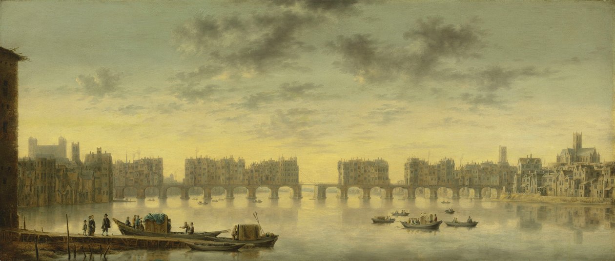 Viejo puente de Londres de Claude de Jongh