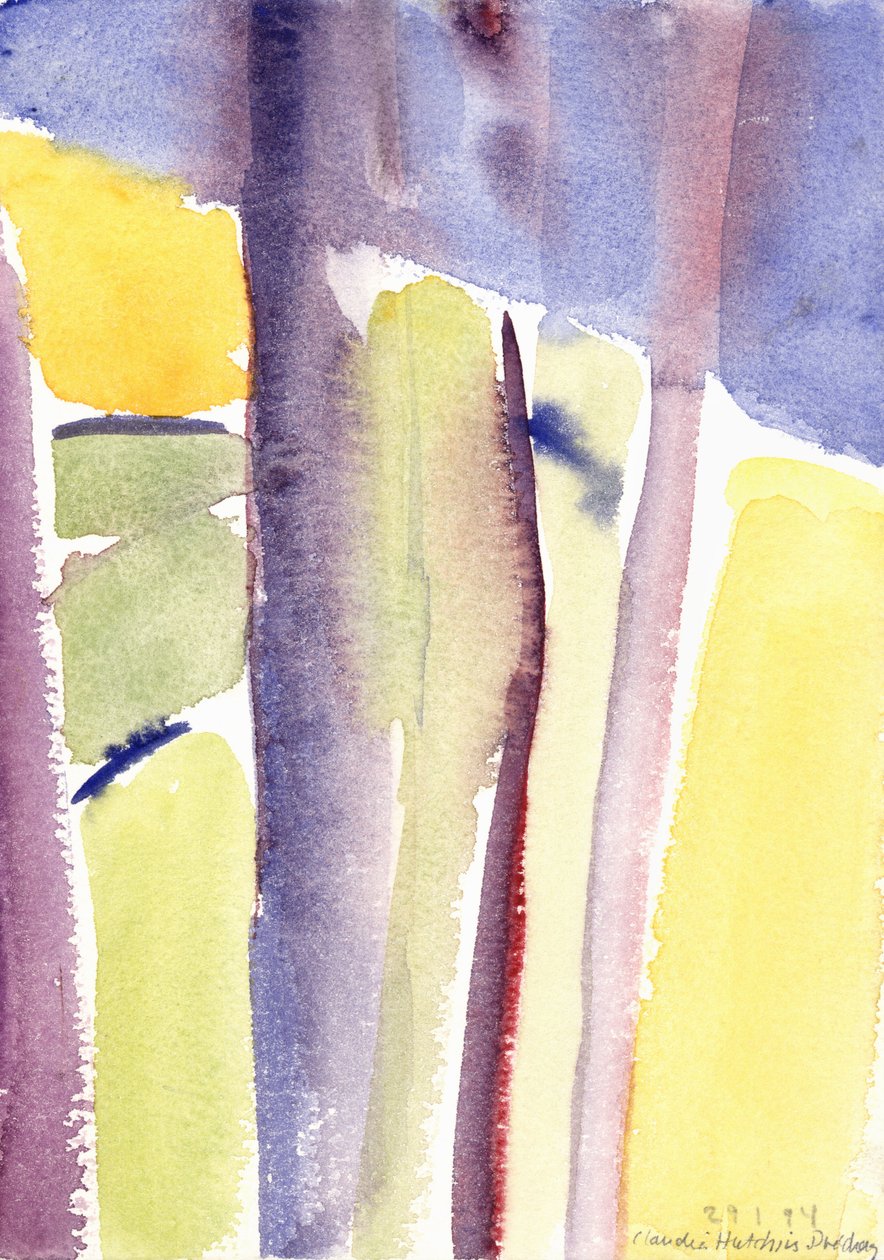 Árboles con vista al lago, 1994 de Claudia Hutchins Puechavy