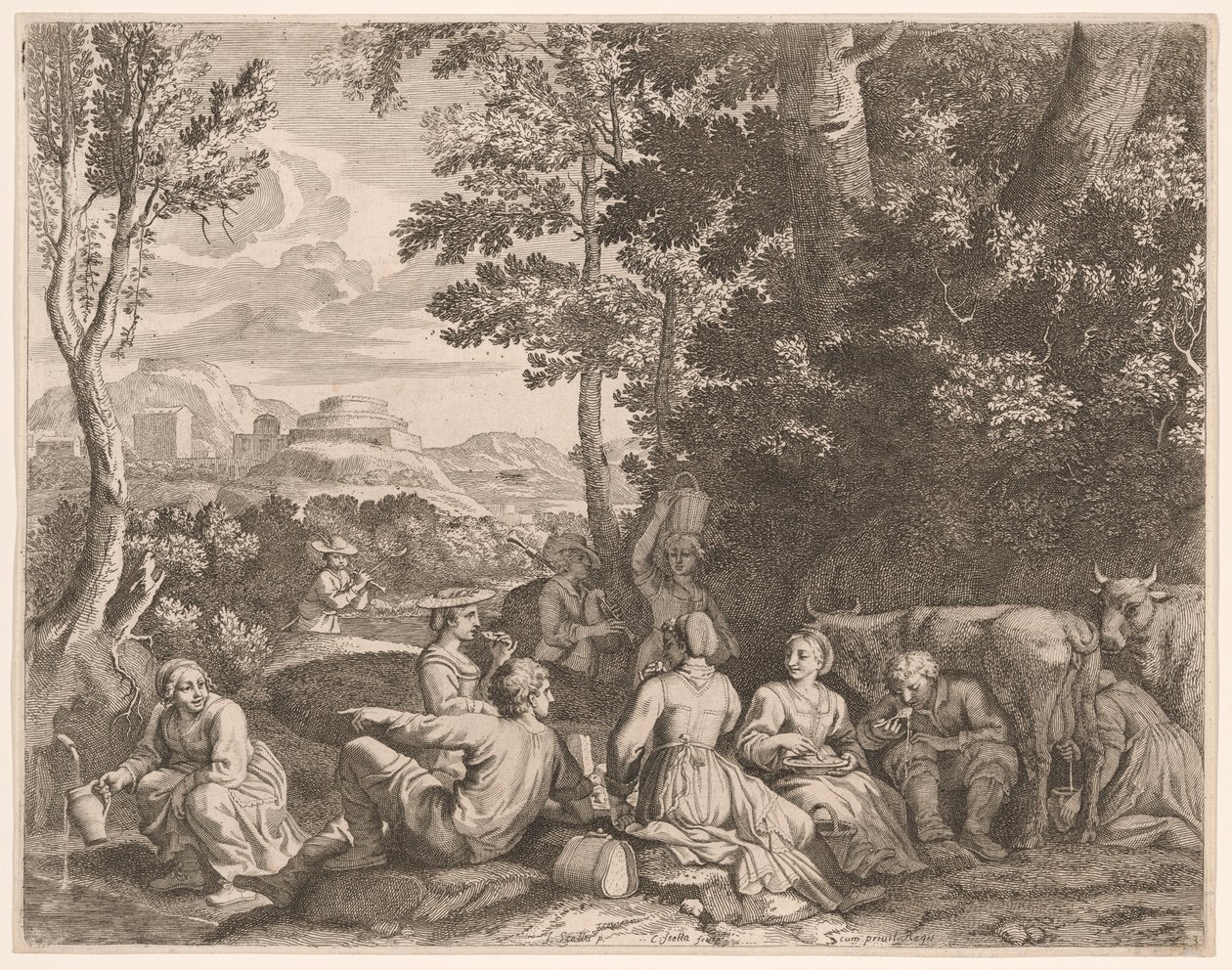 Comida campestre, plato 3 de Pastorales de Claudine Bouzonnet Stella