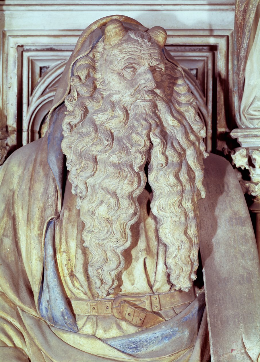 Moisés (detalle) de Claus and Malouel, Jean Sluter