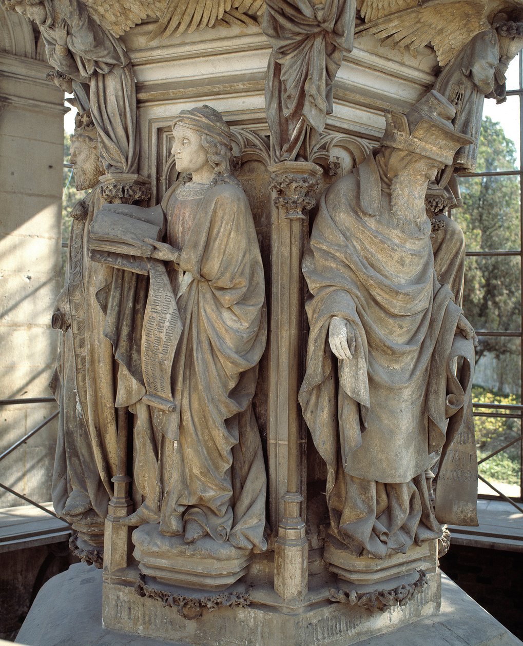 Jeremías y Zacarías. La base del Pozo de Moisés (escultura) de Claus Sluter