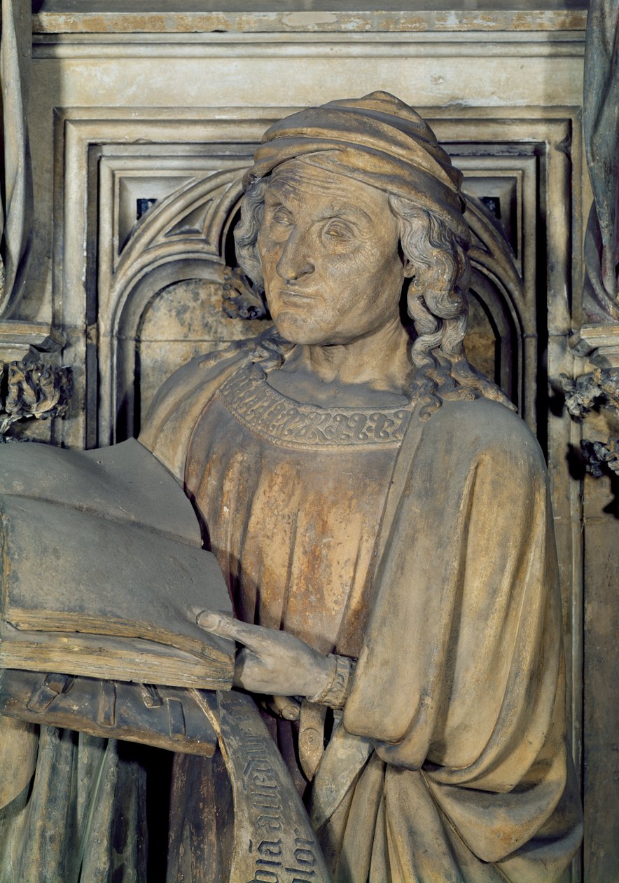 Jeremías (detalle) de Claus and Malouel, Jean Sluter