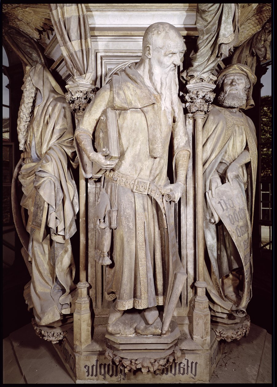 El Pozo de Moisés, detalle de Isaías del pedestal hexagonal de Claus and Malouel, Jean Sluter