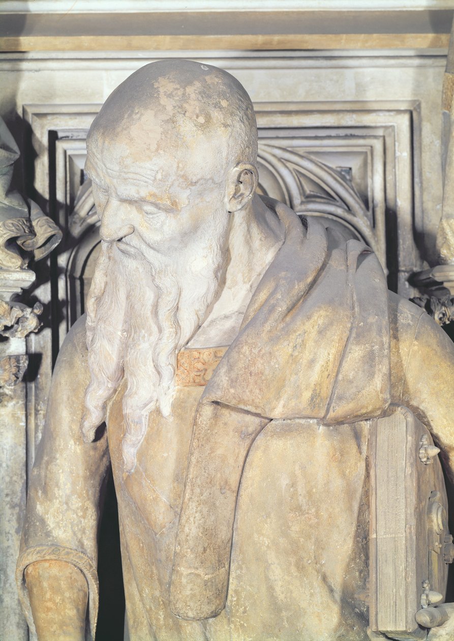El Pozo de Moisés, detalle de Isaías del pedestal hexagonal de Claus and Malouel, Jean Sluter