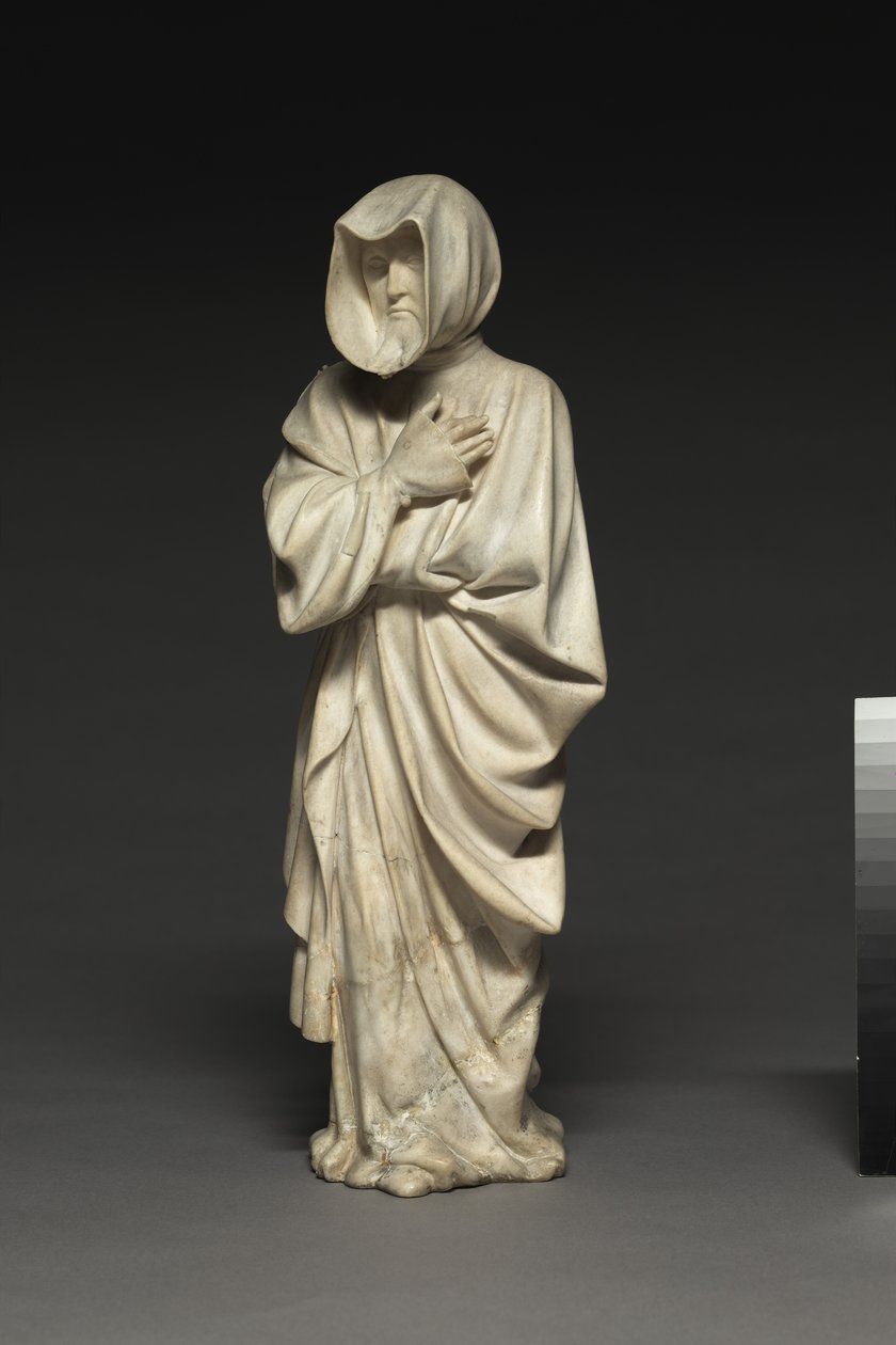 Dos llorones de la tumba de Felipe el Atrevido, Duque de Borgoña, 1404-10 de Claus de Werve