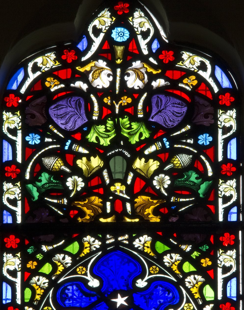 Detalle floral, c.1858 de Clayton and Bell Clayton and Bell