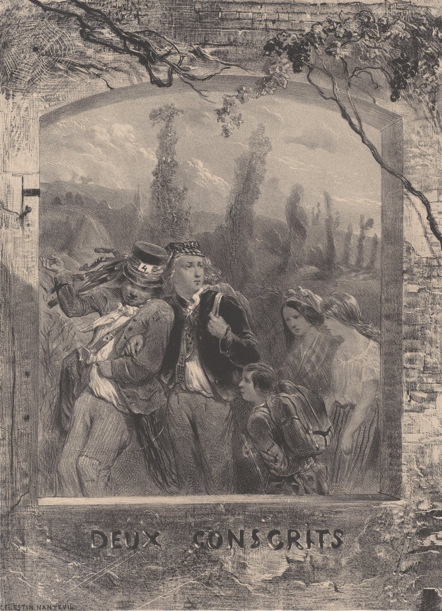 Dos Reclutas, ca. 1830-70 de Célestin Nanteuil