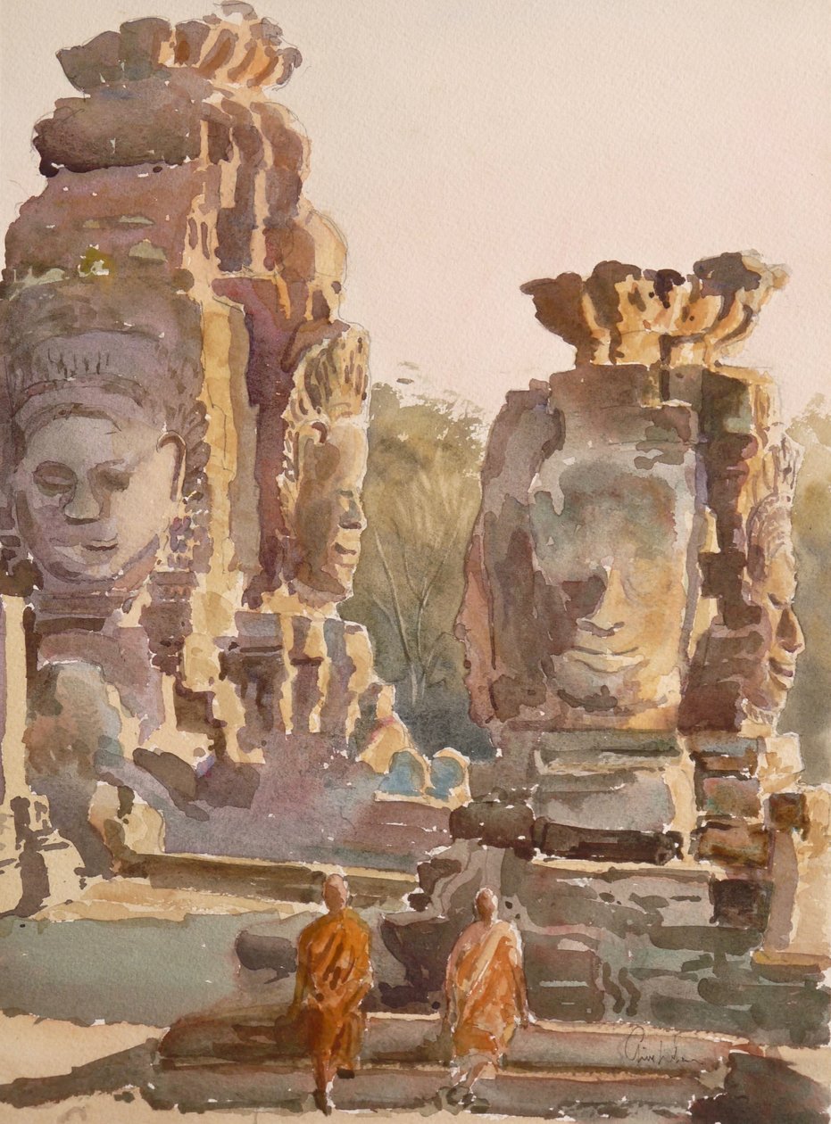 Puesta de sol - compasión y ecuanimidad (1) de Clive Wilson