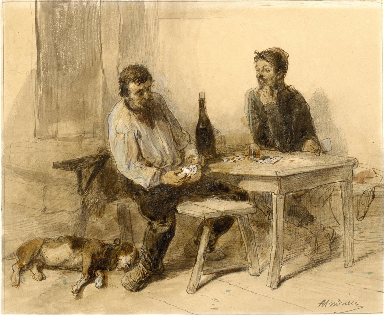 Un juego de cartas de Clément Auguste Andrieux