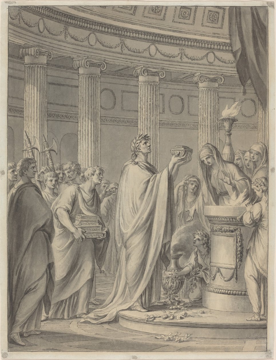Un sacrificio antiguo de Clément Pierre Marillier