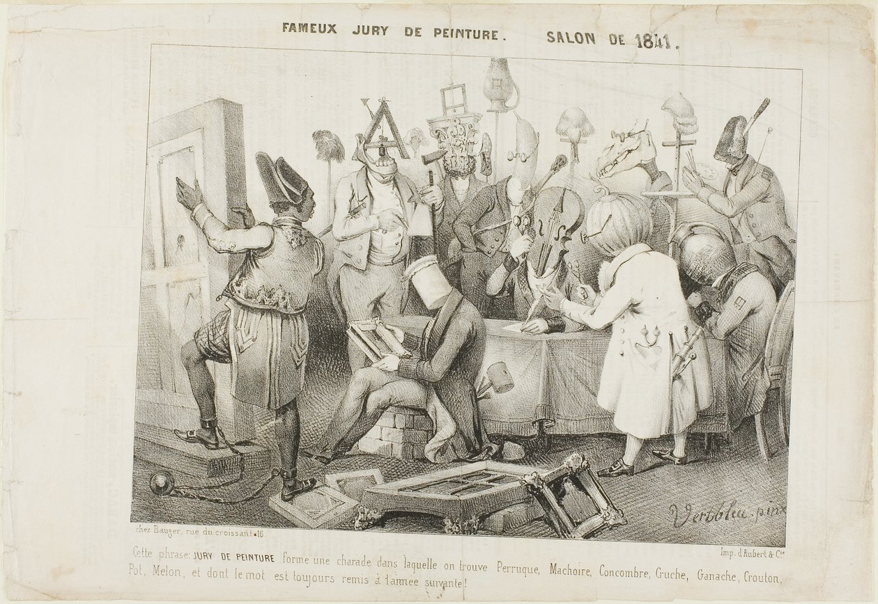 Jurado de Pintura Famosa. Salón de 1841 de Clément Pruche