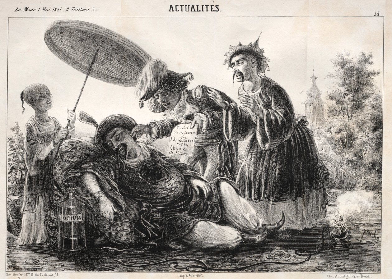 Actualités: --¡Digan! ¡digan! celeste Emperador...., 1841 de Clémente Pruche