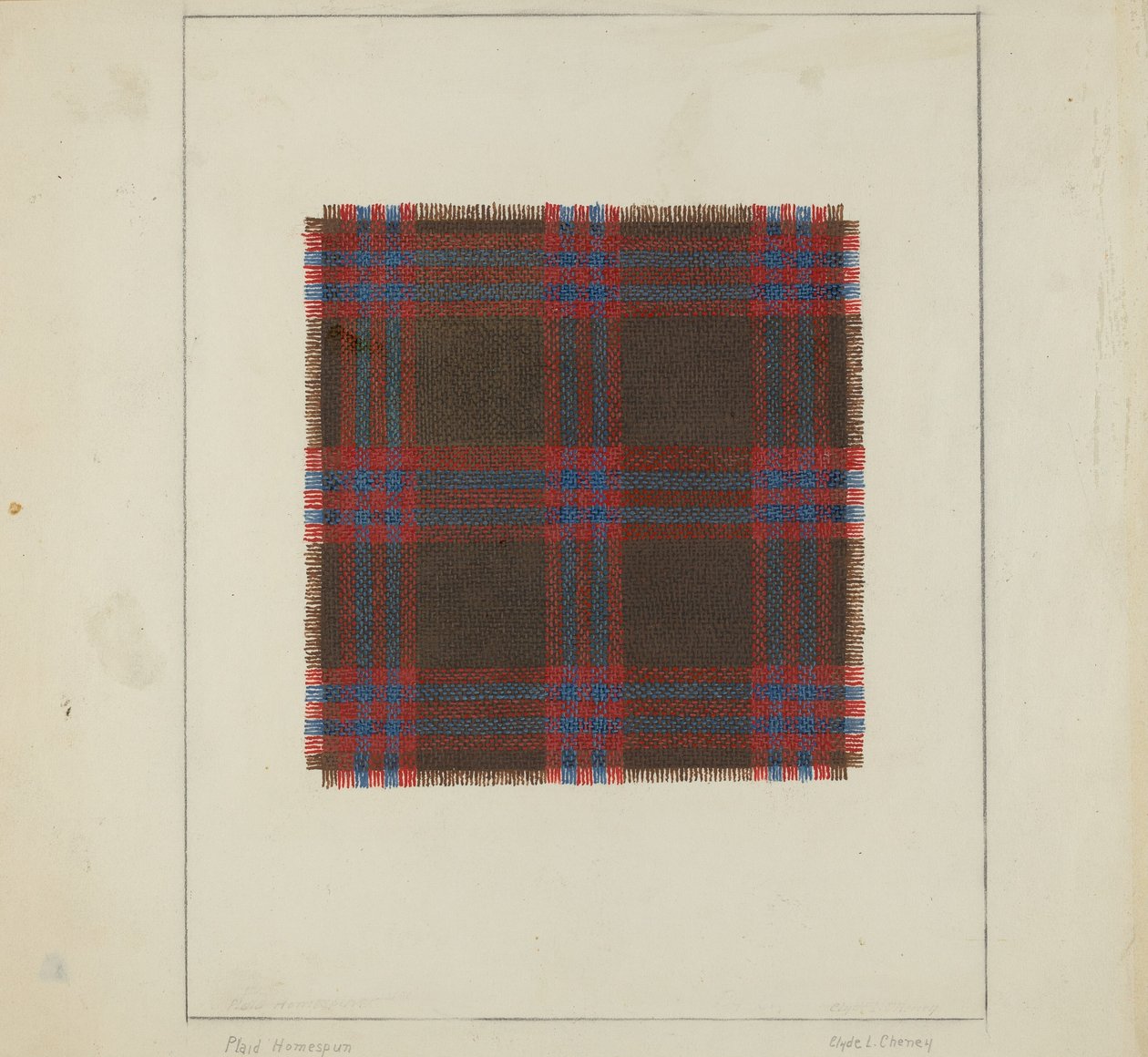 Tela escocesa de Clyde L. Cheney