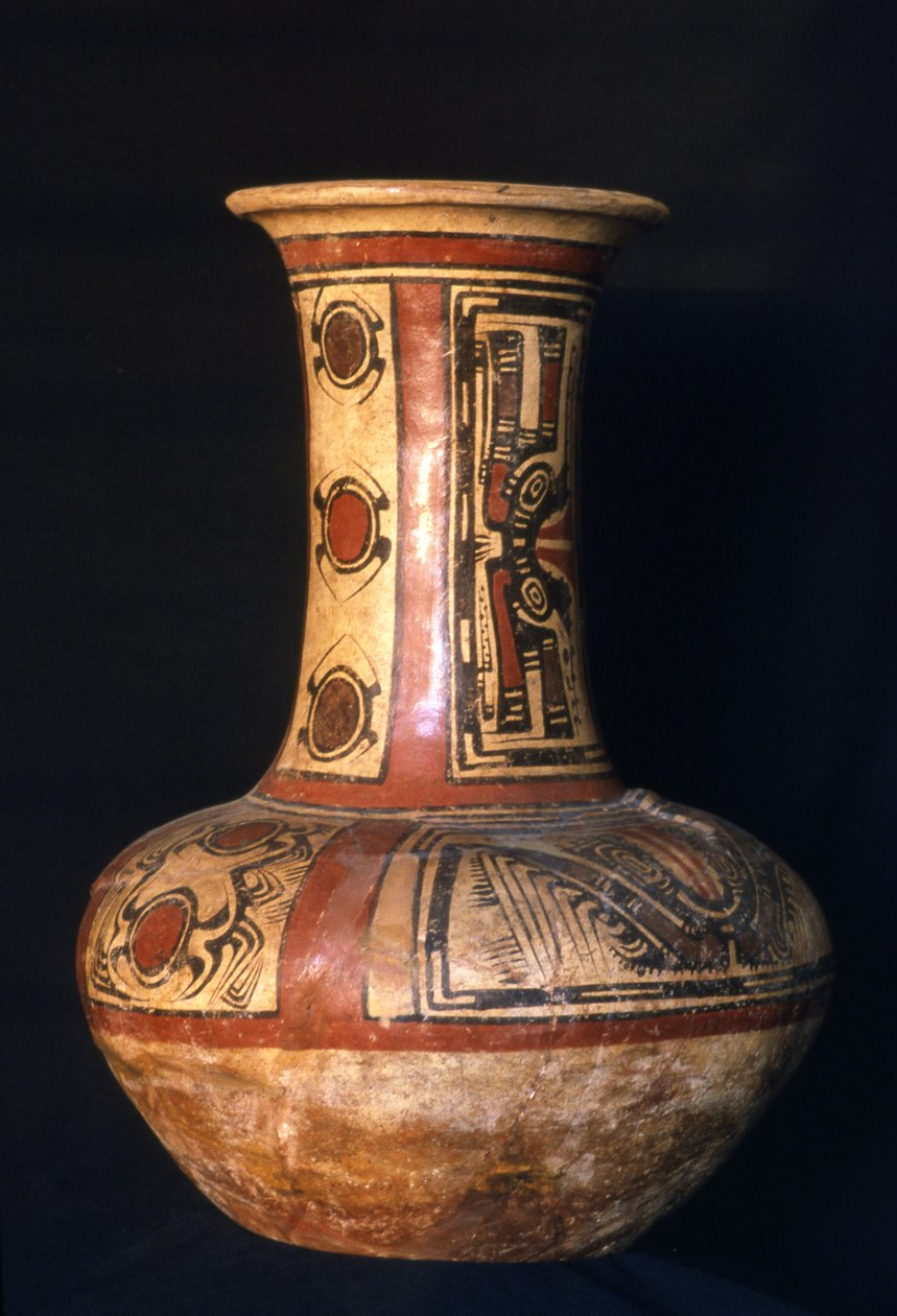 Jarra de cuello alto, fase temprana de Coclé, 700-800 d.C. de Cocle Culture