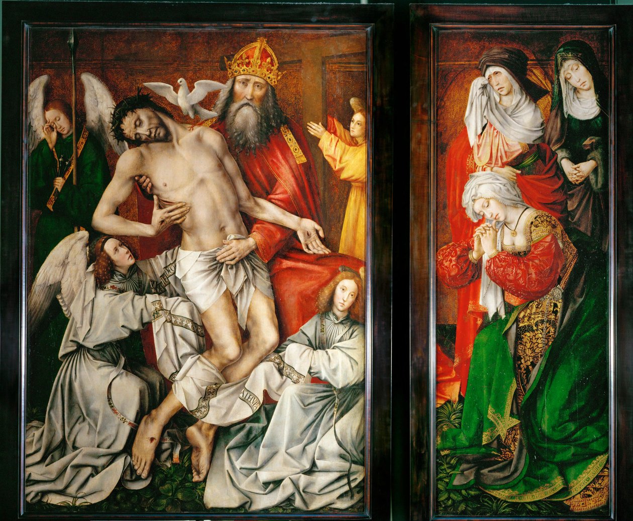 Le Trone de Grace - Dios Padre, Cristo, Espíritu Santo y ángeles ... de Colijn de Coter