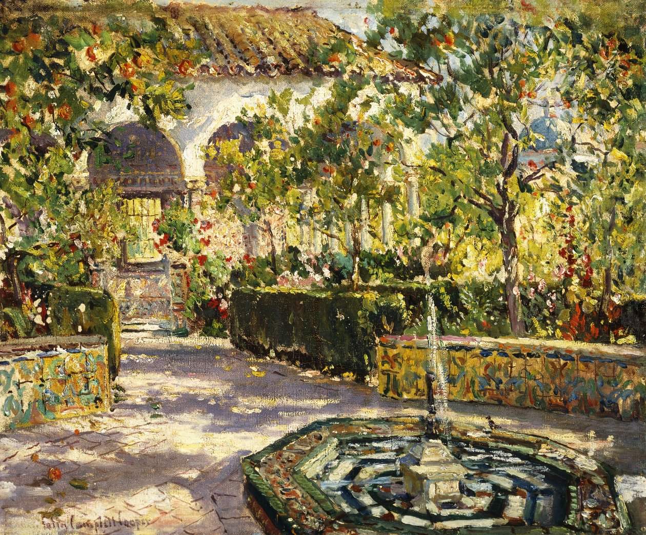 Jardines del Alcázar, Sevilla de Colin Campbell Cooper