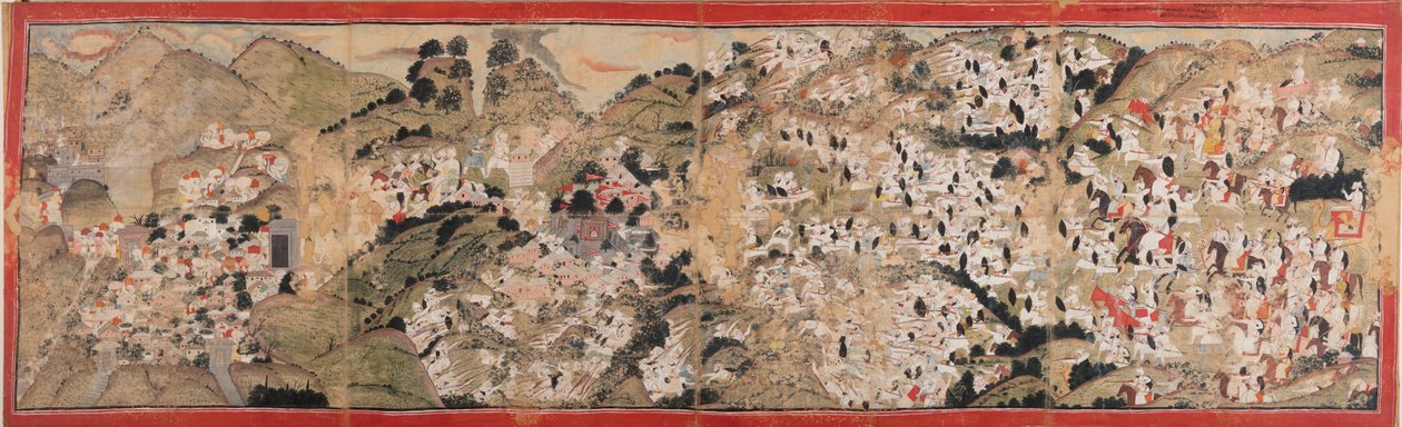 Raja Sansar Chand atacando el fuerte de Kangra de Colin Murray