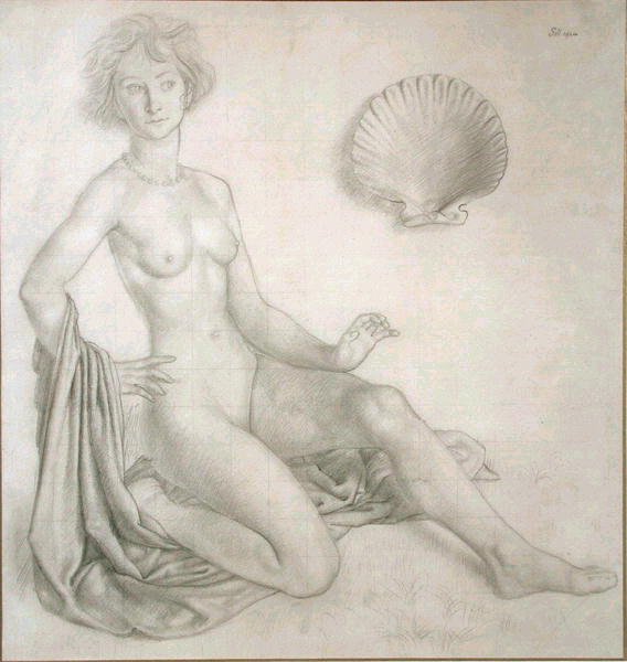 Estudio para Venus y Cupido de Colin Unwin Gill